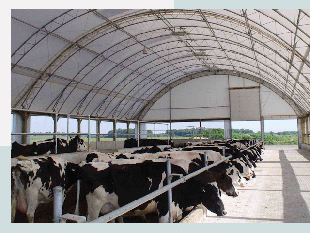 Тентовые коровники в Воркуте