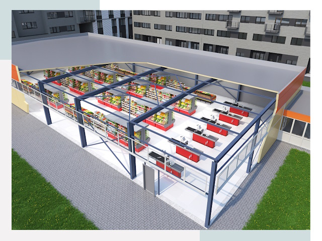 Строительство магазинов в Воркута от 617 руб. за м²