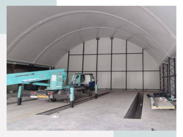 Внутреннее оснащение ангаров в Воркуте